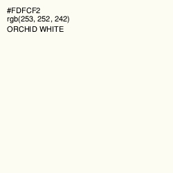 #FDFCF2 - Orchid White Color Image